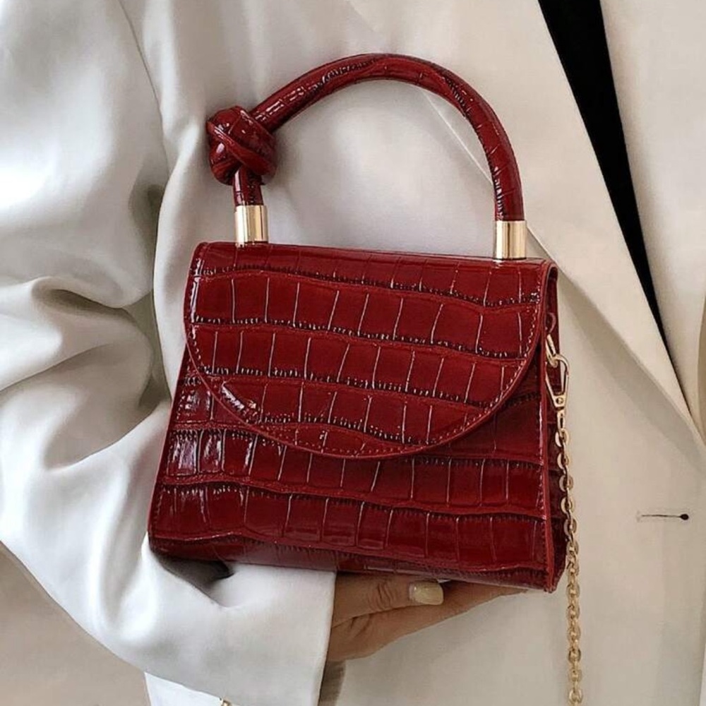New Style Versatile Chain Strap Crossbody Bag, Casual Solid Color Minimalist